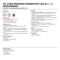 10 L Stein Reiniger Konzentrat bis zu 1 : 5 verdünnbar