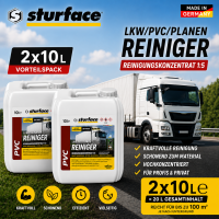 2 x 10 l LKW / PVC / Planen Reiniger Konzentrat bis zu 1...