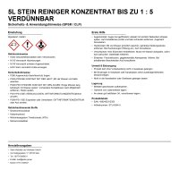 5 Liter Steinreiniger Konzentrat bis zu 1 : 5...