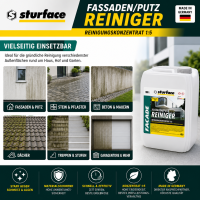 5 l Fassaden / Putz Reiniger Konzentrat bis zu 1 : 5 verdünnbar