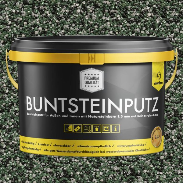 Buntsteinputz schwarz/grau/grün ADFF 20kg