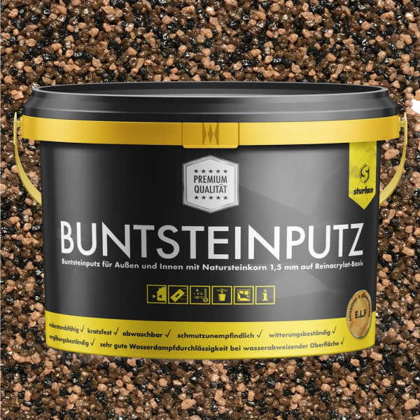 Buntsteinputz schwarz/braun/nude ABBR 20kg