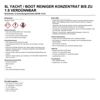 5l Yacht / Boot Reiniger Konzentrat bis zu 1:5...
