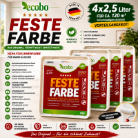 Ecobo Feste Farbe weiss seidenmatt 10l (4 x 2,5l)