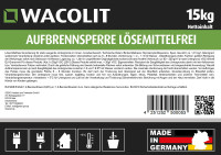 Wacolit 15 kg Aufbrennsperre | Styrolacrylat-Dispersions Grundierung
