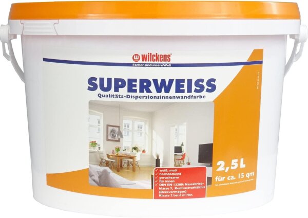 Wilckens Superweiss 2,5 Liter | Innenwandfarbe