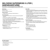Wilckens Superweiss 5 Liter | Innenwandfarbe