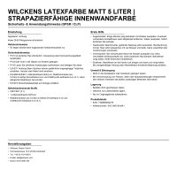 Wilckens Latexfarbe matt 5 Liter | strapazierfähige...