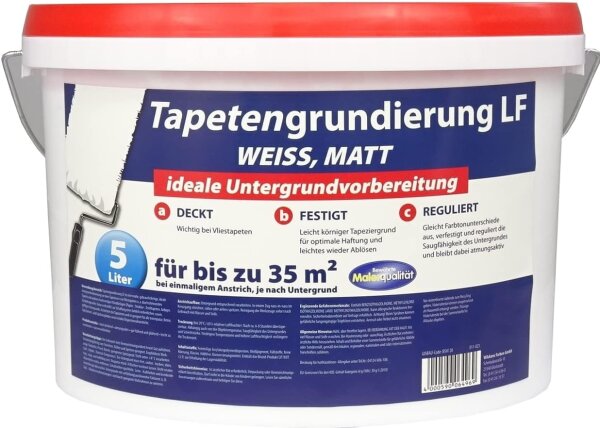 Wilckens Tapetengrundierung weiß matt 5 Liter