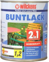 Wilckens 2in1 Acryl Buntlack weiß seidenmatt 750 ml