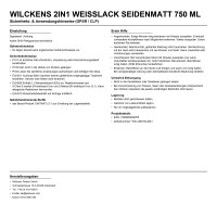 Wilckens 2in1 Weisslack seidenmatt 750 ml