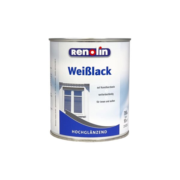 Renolin Weißlack hochglänzend 750ml