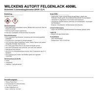 Wilckens AutoFit Felgenlack 400ml