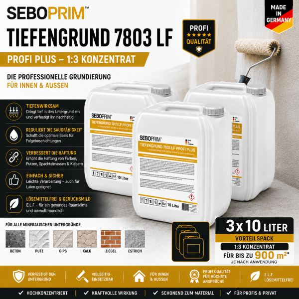 SEBO PRIM Tiefengrund 7803 LF 1:3 Konzentrat farblos 30l